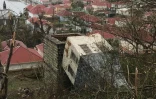 Photo publiée le 7 septembre 2017 sur le compte Facebook de Kevin Barrallon montre des maisons détruites à Gustavia, à Saint-Barthélemy, île française dans les Caraïbes