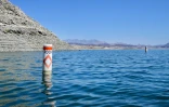 Vue du lac Mead, dans l'Etat du Nevada, aux Etats-Unis, le 21 août 2026