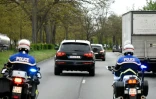 Un convoi transportant Salah Abdeslam à la prison de Fleury-Mérogis, le 27 avril 2016