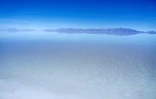 Vue aérienne du salar d'Uyuni, le 10 juillet 2019 en Bolivie