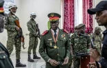 Le général Horta N'Tam pendant sa prestation serment comme chef de la transition  à Bissau, le 27 novembre 2025 en Guinée-Bissau