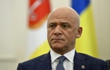 Le maire de la ville ukrainienne d'Odessa, Guennadi Troukhanov lors d'une interview avec l'AFP, le 20 mai 2022 à Odessa