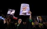 Des Iraniens manifestent à Téhéran en soutien aux tirs de missiles vers Israël le 13 juin 2025
