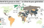 Liberté de la presse: classement RSF 2016