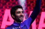 Le Français Thibaut Pinot lors de la présentation des équipes pour le Giro,  le 4 mais 2023 à Pescara