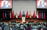 Le président turc Recep Tayyip Erdogan lors d'un discours au siège de l'AKP, à Ankara, le 2 mai 2017