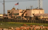 Une base militaire américaine dans le village syrien de Assaliyeh, entre les villes d'Alep et de Minbej, le 2 avril 2018