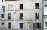 L'appartement de Saint-Denis où logeaient deux terroristes des attentats du 13-novembre, photographié le 18 novembre 2015, après l'assaut des forces de l'ordre