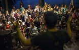 Répétition d'un groupe de musiciens pour les "blocos", le 21 janvier 2018 à Rio de Janeiro, au Brésil