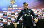L'ex-coach du FC Barcelone Luis Enrique lors d'une conférence de presse, le 7 janvier 2015 au centre d'entraînement du Barça