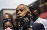 Le révérend américain Al Sharpton, figure de la lutte pour les droits civiques, à Minneapolis le 28 mai 2020