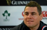 Le capitaine de l'équipe de France, Guilhem Guirado, en conférence de presse à Dublin, le 9 mars 2019