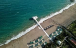 Une plage déserte à Antalya, en Turquie, le 20 juin 2020