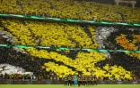 Les tribunes du stade roi Abdallah lors d'un match de championnat entre al-Ittihad et al-Hilal, le 23 mai 2022 à Jeddah
