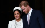 Le prince Harry et la duchesse de Sussex Meghan, le 11 mars 2019 Ă Londres
