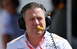 Le PDG de McLaren, l'Américain Zak Brown, sur le circuit Gilles Villeneuve, à Montréal, le 8 juin 2019