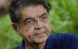L'écrivain Sergio Ramirez  lors d'une interview avec l'AFP, à Managua le 15 juin 2018. 