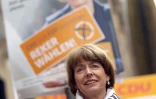 Henriette Reker en campagne, le 16 octobre 2015 à Cologne