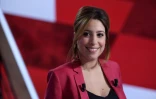 Léa Salamé, le 6 avril 2017 lors de "L'émission politique" sur France 2 à Paris