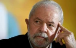L'ex-président du Brésil Luiz Inacio Lula da Silva à Brasilia, le 28 avril 2022