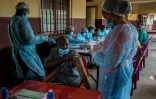 Vaccination contre Ebola à Nzérékoré, en Guinée, le 24 février 2021