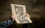 Manifestation pour les logements abordables pour les pauvres au Cap, le 11 juillet 2017