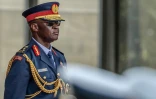 Le chef des armées kényanes, le général Francis Omondi Ogolla, lors d'une cérémonie officielle à Nairobi le 28 février 2024