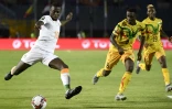 Nicolas Pépé avec la sélection de Côte d'Ivoire à la Coupe d'Afrique des nations contre le Mali, le 8 juillet 2019 à Suez (Egypte)