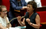 La ministre de la Transition écologique Monique Barbut à l'Assemblée nationale le 24 juin 2026 à Paris 