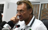 Le sélectionneur français du Maroc Hervé Renard, le 10 novembre 2017 à Abidjan