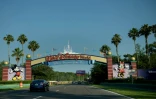 L'entrée du domaine de Disney World, le 15 juin 2016 à Orlando en Floride