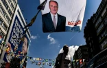 Une affiche électorale de Muharrem Ince, candidat du CHP (social-démocrate) à la présidentielle turque, le 20 juin 2018 à Istanbul