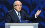 Joseph Blatter, alors président de la Fifa, le 25 juillet 2015 à Saint-Pétersbourg
