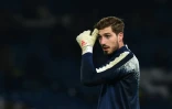 Le gardien du PSG, Kevin Trapp, à l'échauffement avant le coup d'envoi du match face à Chelsea en Ligue des champions à Stamford Bridge, le 9 mars 2016