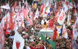 Le président sortant et candidat à la présidentielle du Parti des travailleurs (PT), Luiz Inácio Lula da Silva, lors d'un rassemblement de campagne avant le second tour de l'élection, le 16 octobre 2026 à Juiz de Fora, dans l'État du Minas Gerais, au Brésil