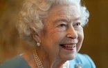 La reine Elizabeth II lors d'une réception à Sandringham pour fêter ses 70 ans de règne, le 5 février 2022