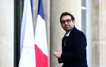 Le ministre de l'Europe et des Affaires étrangères Stéphane Séjourné arrive au palais de l'Elysée, le 18 janvier 2024 à Paris