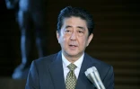Le premier ministre japonais Shinzo Abe lors d'une conférence de presse à Tokyo, le 18 juin 2018