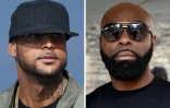 Les rappeurs français Booba (gauche) et Kaaris (droite) 