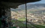 L'une des dernières habitations dans des grottes, sur les hauteurs de la vallée de Hasankeyf en Turquie, le 13 décembre 2018