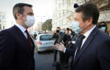 Olivier Véran et Christina Estrosi à Nices le 20 février 2021