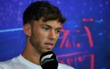 Le Français Pierre Gasly, lors d'une conférence de presse, le 21 juillet 2022 au Castellet, à deux jours du Grand Prix de France de Formule 1 sur le circuit Paul Ricard