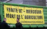 Des agriculteurs, manifestants de la Coordination rurale, devant le Parlement européen de Strasbourg, le 19 décembre
