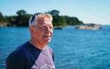 Alf Norkko, à la tête de la plus grande station de recherche marine de la mer Baltique, la station zoologique de Tvarminne (TZS), pose à Hanko, en Finlande, le 26 juin 2024