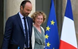 Le Premier ministre, Édouard Philippe, et sa ministre du Travail, Muriel Pénicaud, quittent le palais de l'Élysée le 30 août 2017 