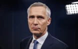 Le secrétaire général de l'Otan Jens Stoltenberg avant un entretien avec l'AFP au siège de l'Otan à Bruxelles le 27 novembre 2023