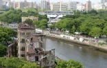 Le mémorial de la paix à Hiroshima, le 6 août 2022, lors de la commémoration du 77ème anniversaire du bombardement atomique américain sur le Japon 