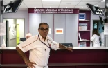 Le Dr Philippe Bargain, chef du service médical d'urgence de l'aéroport Roissy-Charles-de-Gaulle, le 19 septembre 2018