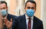 L'ancien ministre des Affaires étrangÚres Luigi Di Maio, issu du Mouvement 5 Etoiles, à son arrivée au Parlement italien pour s'entretenir avec Mario Draghi, le 6 février 2021