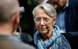 La Première ministre Elisabeth Borne à Bernières-le-Patry, le 21m ai 2022 dans le Calvados